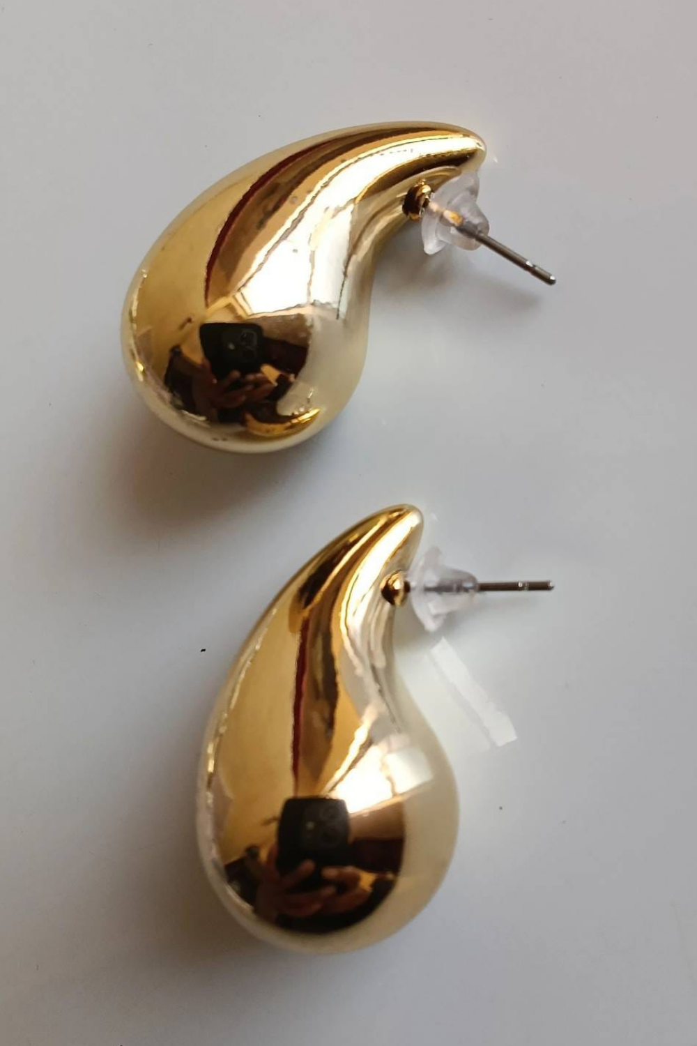Luxe Gold-Tone Teardrop Stud
