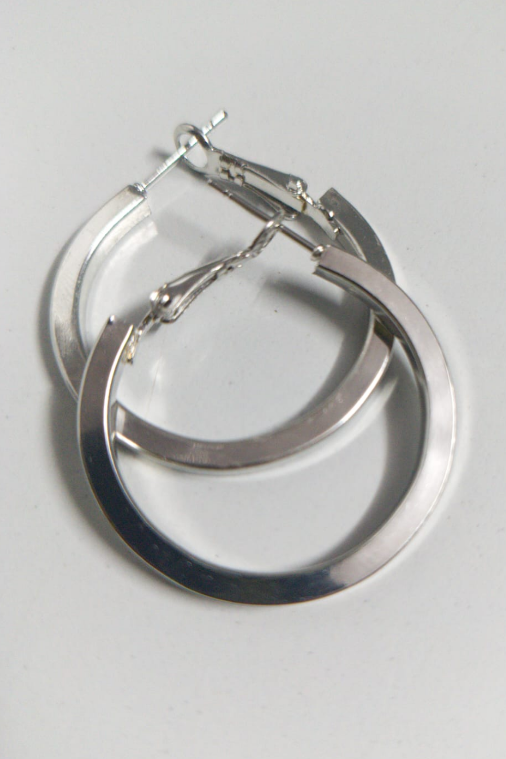 Classic Silver Tone Hoop – Minimalist Round Hoops