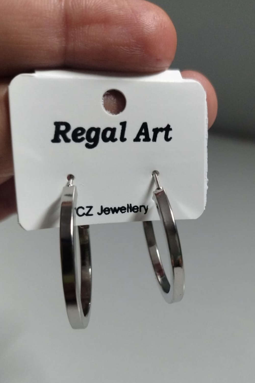 Classic Silver Tone Hoop – Minimalist Round Hoops