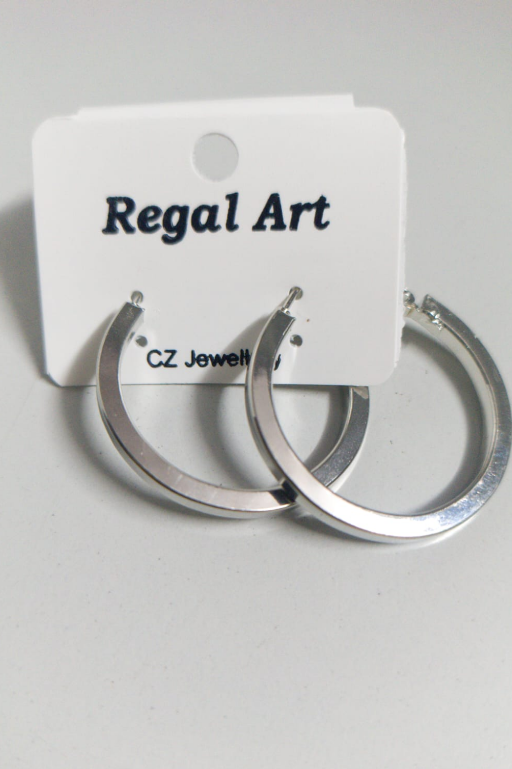 Classic Silver Tone Hoop – Minimalist Round Hoops
